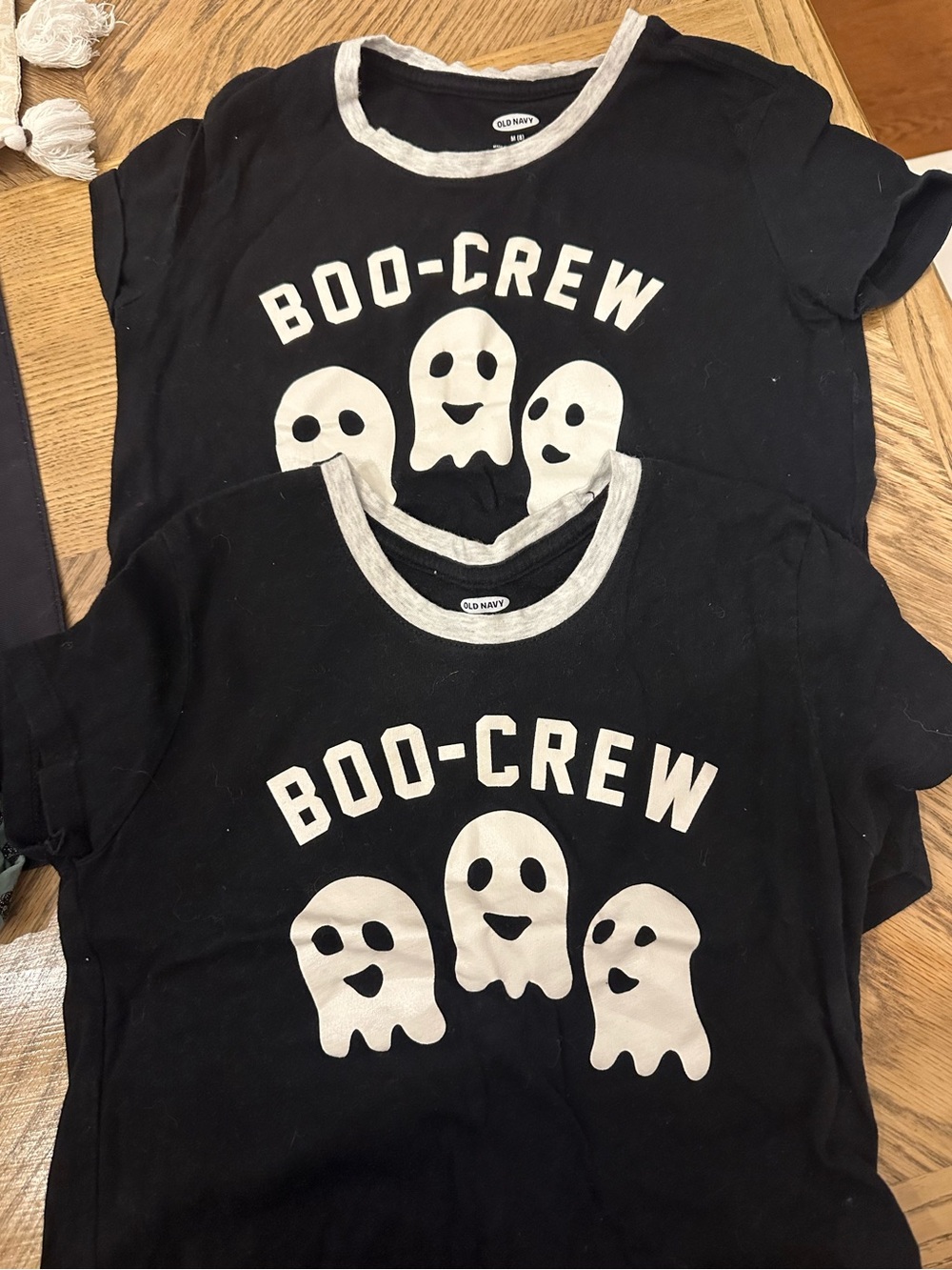 Kids "Boo-Crew" Black Halloween Tees (2)